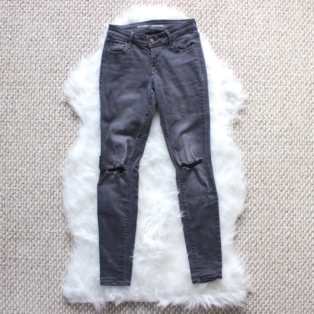 Old Navy Distressed Rockstar Jeggings